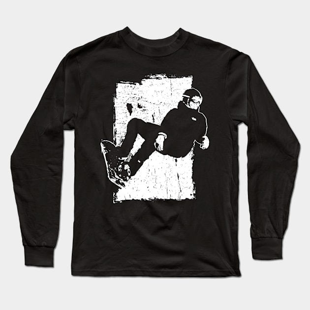 Snowboarder Snowboard Grunge Tshirt Long Sleeve T-Shirt by HBfunshirts